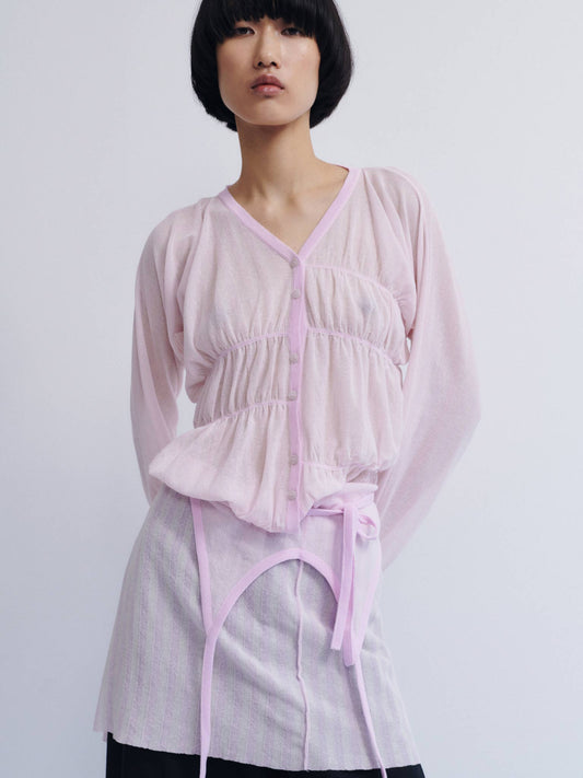 Oboro Cardigan - pale pink