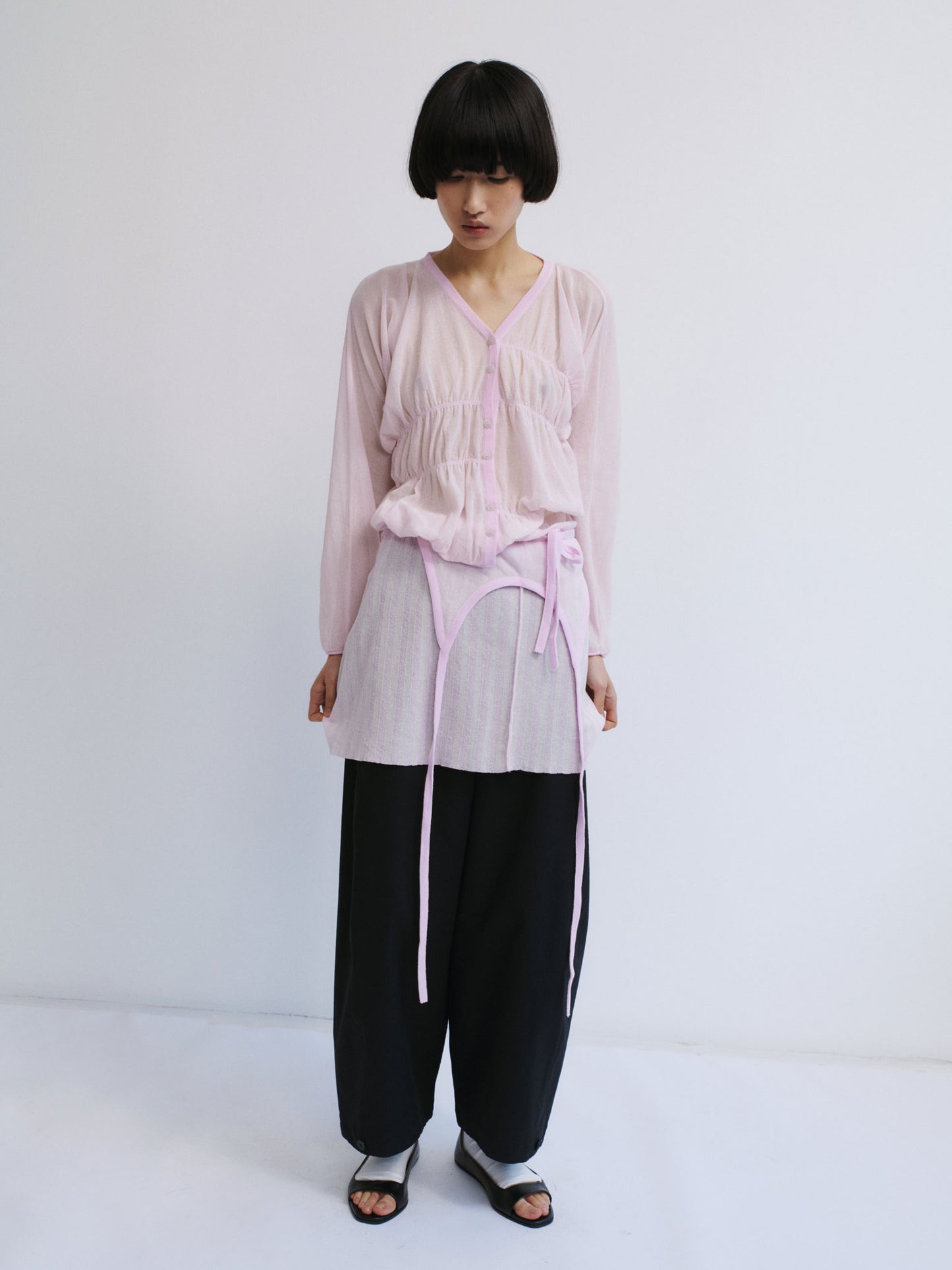 Oboro Cardigan - pale pink