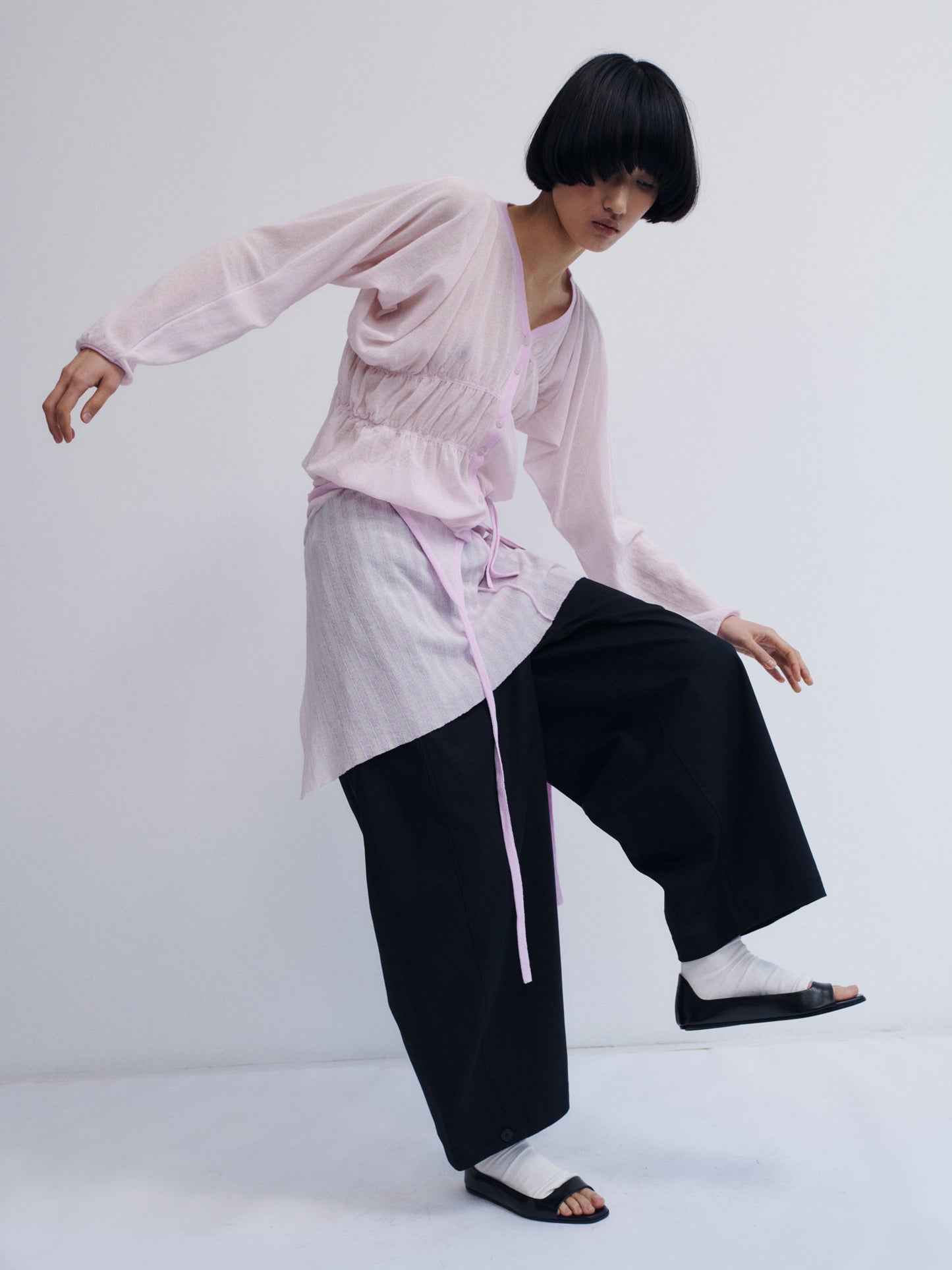 Oboro Cardigan - pale pink