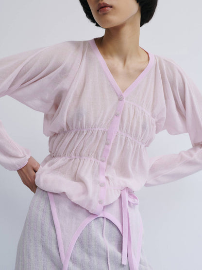 Oboro Cardigan - pale pink