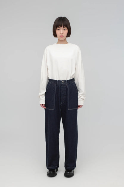 Denim baker pants (Dark Navy)