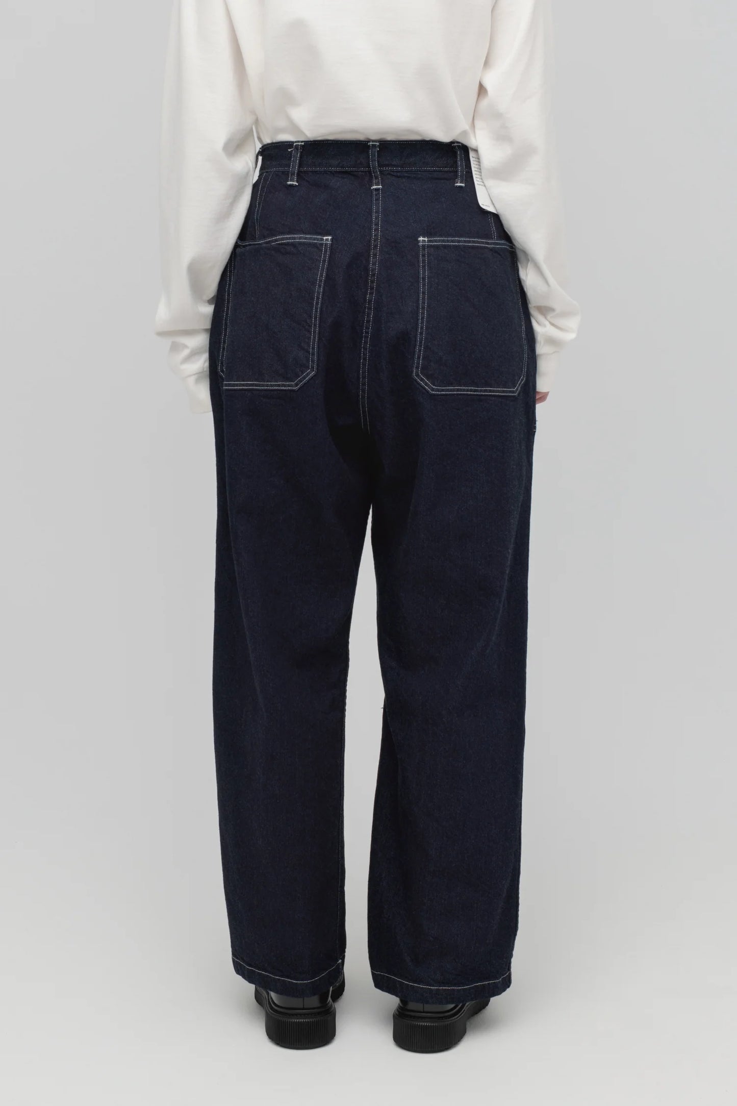 Denim baker pants (Dark Navy)