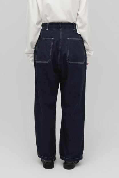 Denim baker pants (Dark Navy)