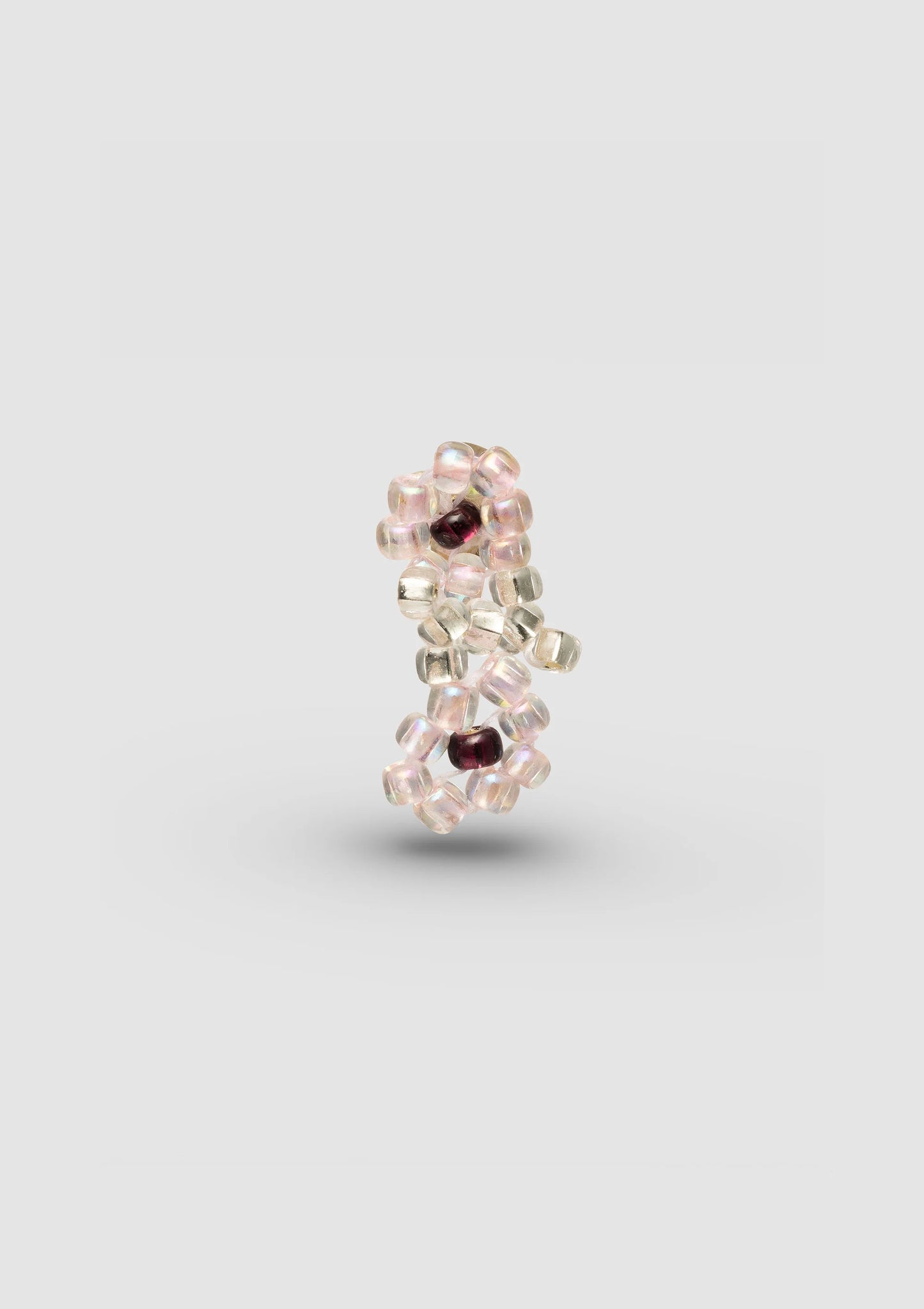 Pink Flower Ear Stick 