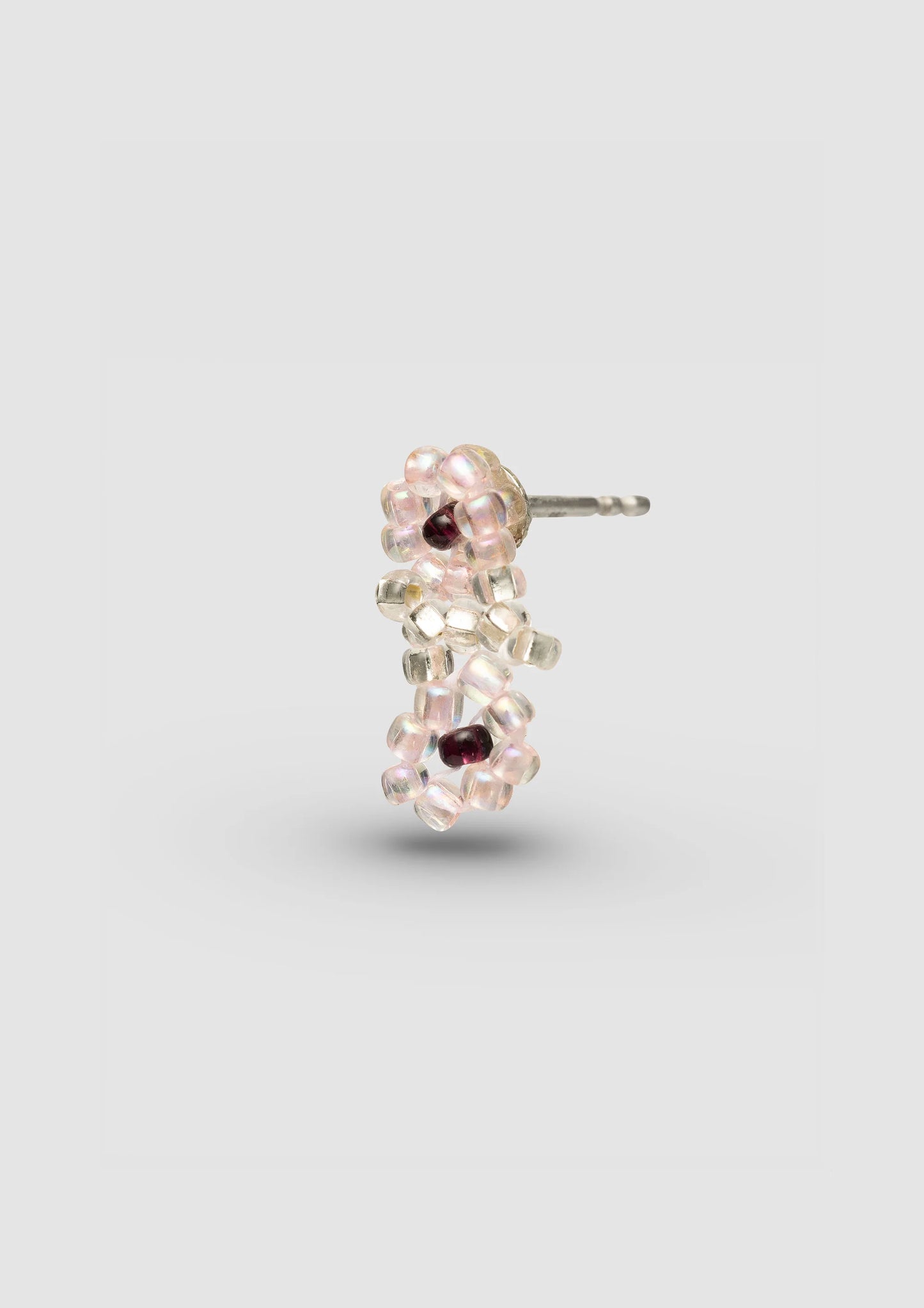 Pink Flower Ear Stick 