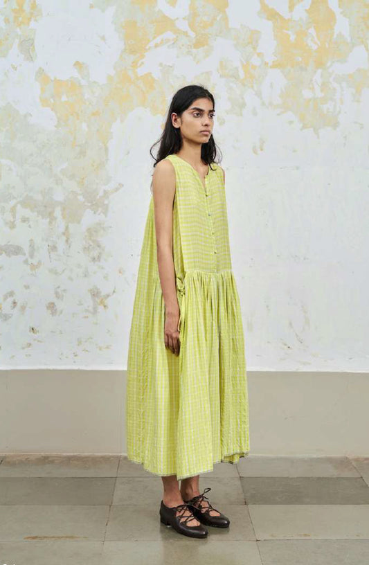 RB Poppy Lime checked dress