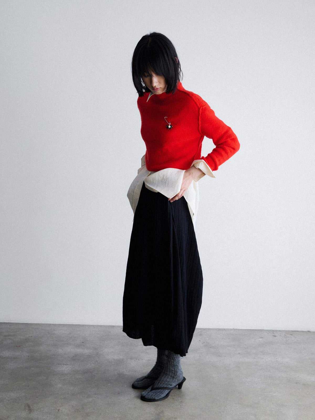Fureru sweater - Tomato
