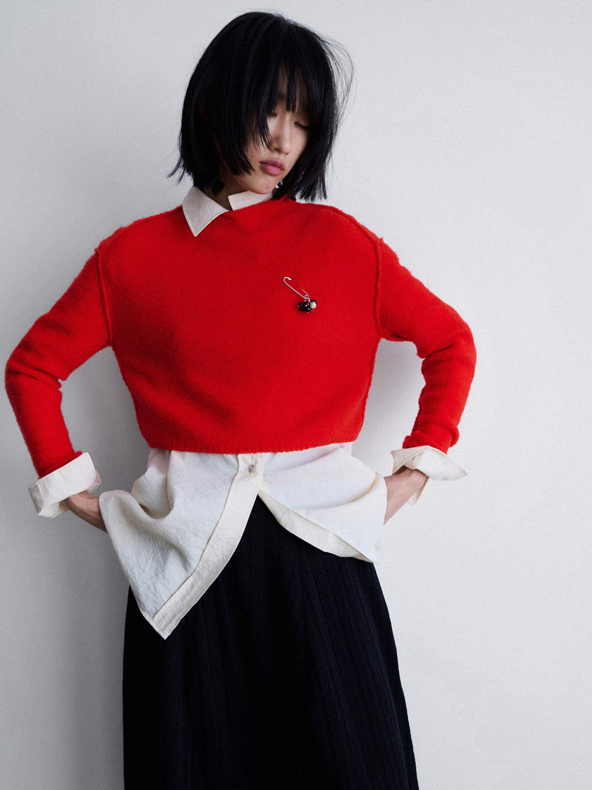 Fureru sweater - Tomato