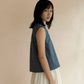 Arya polka dot vest