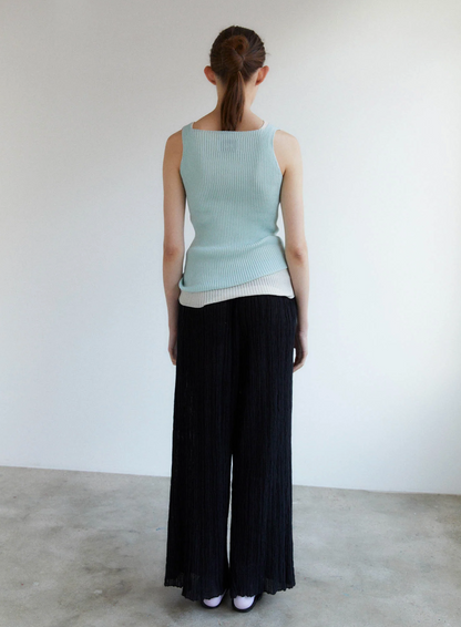 Junko baby blue top