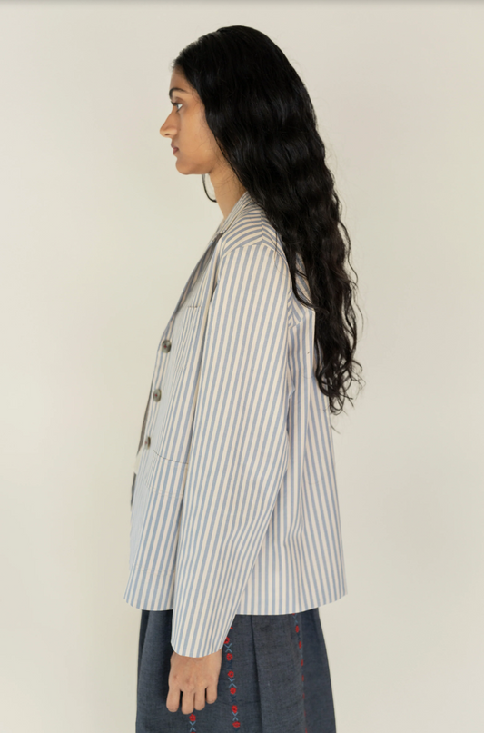 Bleu french striped jacket