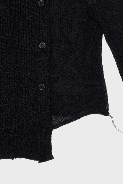 Paneled reversible cardigan