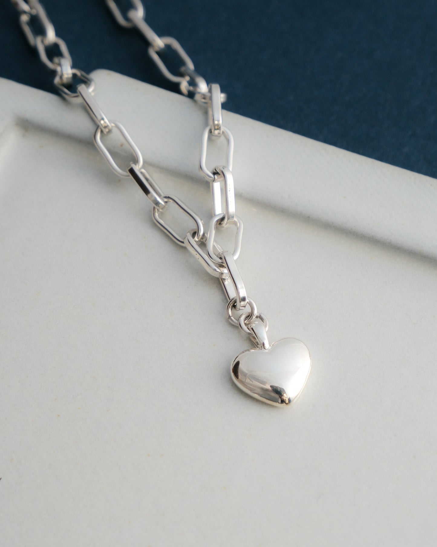 Heart chained necklace