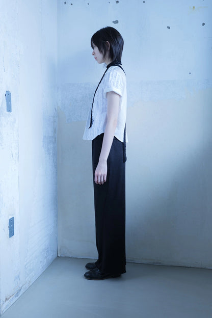 Ruffle lined reversible shirt
