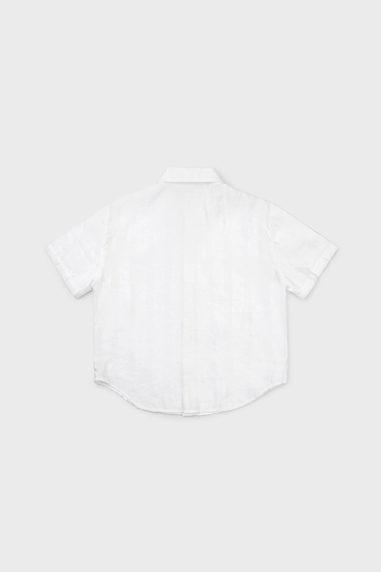 Ruffle lined reversible shirt