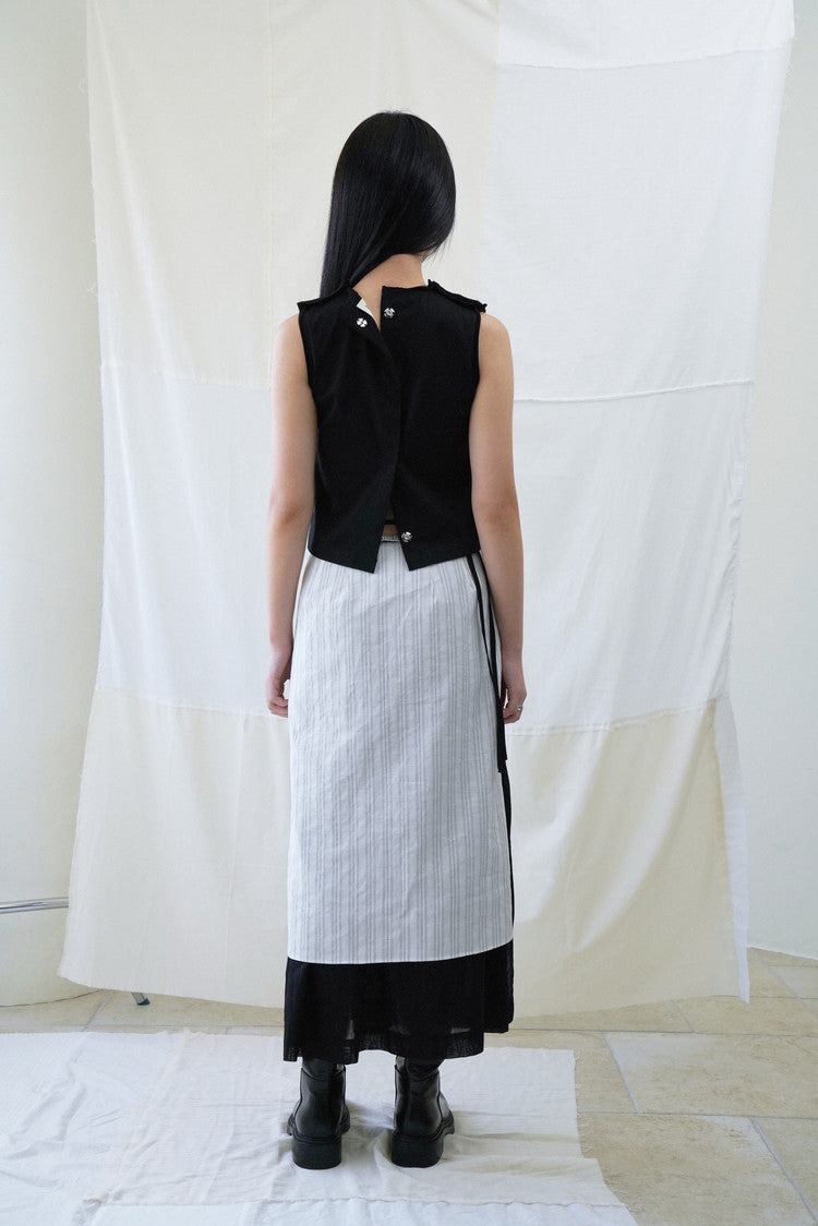 Open back sleeveless