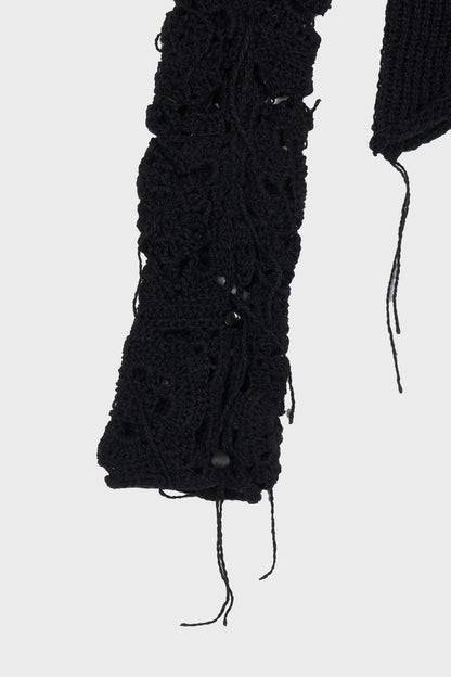 Crochet long sleeve knit