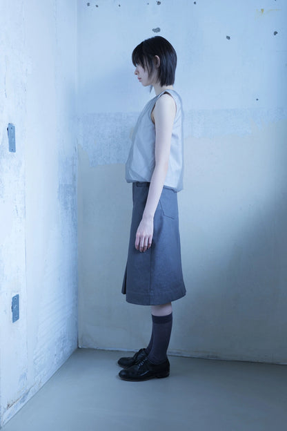 Pleated tulle top