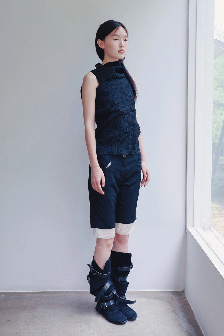 lined bermuda shorts
