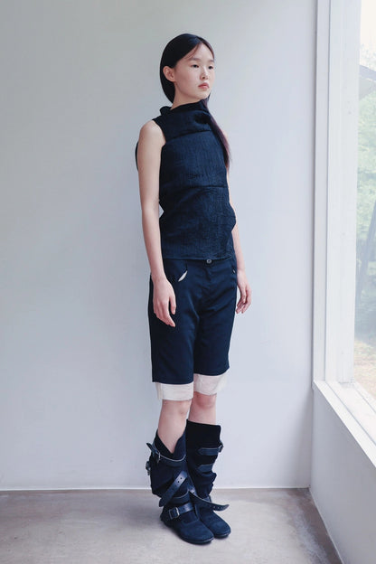 lined bermuda shorts