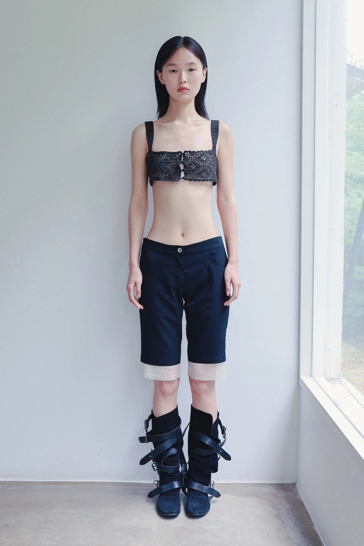 lined bermuda shorts