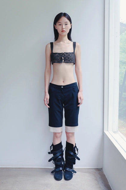 lined bermuda shorts