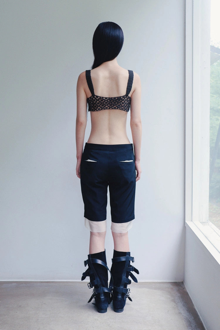lined bermuda shorts