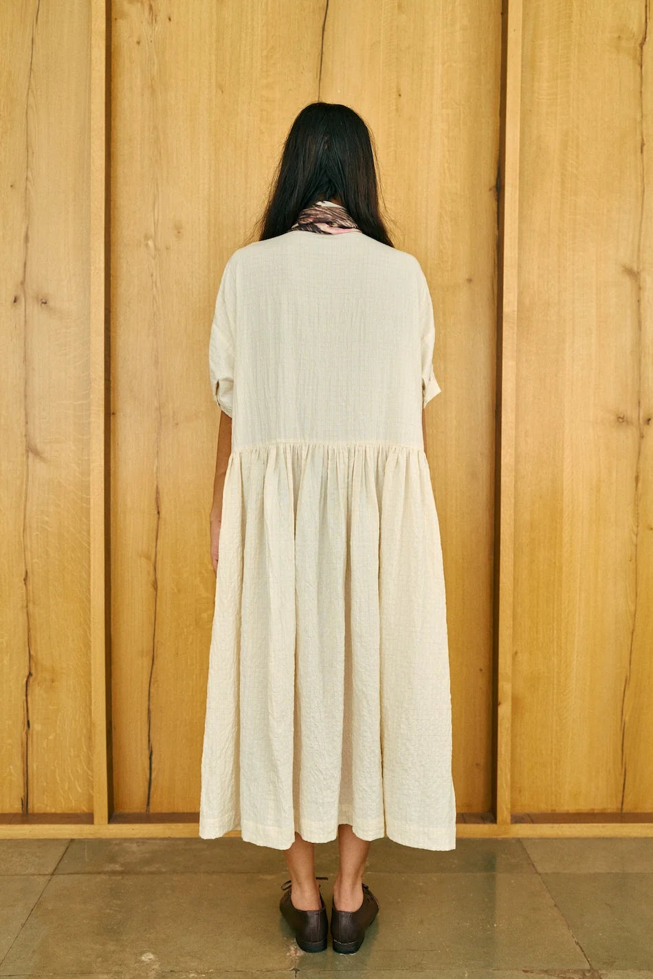 Mira natural white dress