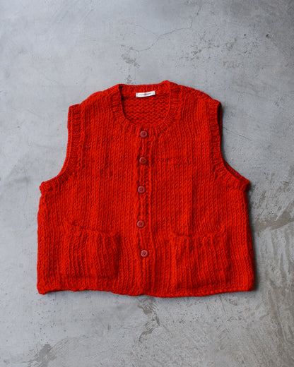 Bobby Red Wool Vest