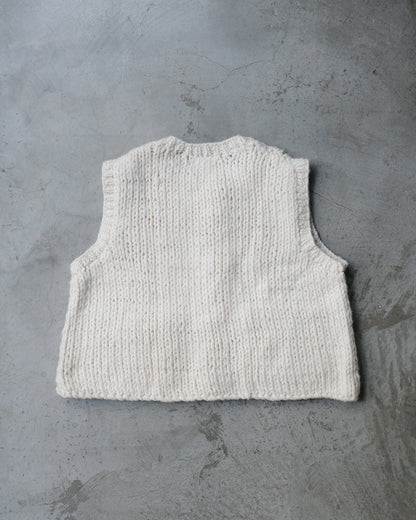 Bobby Ecru Wool Vest