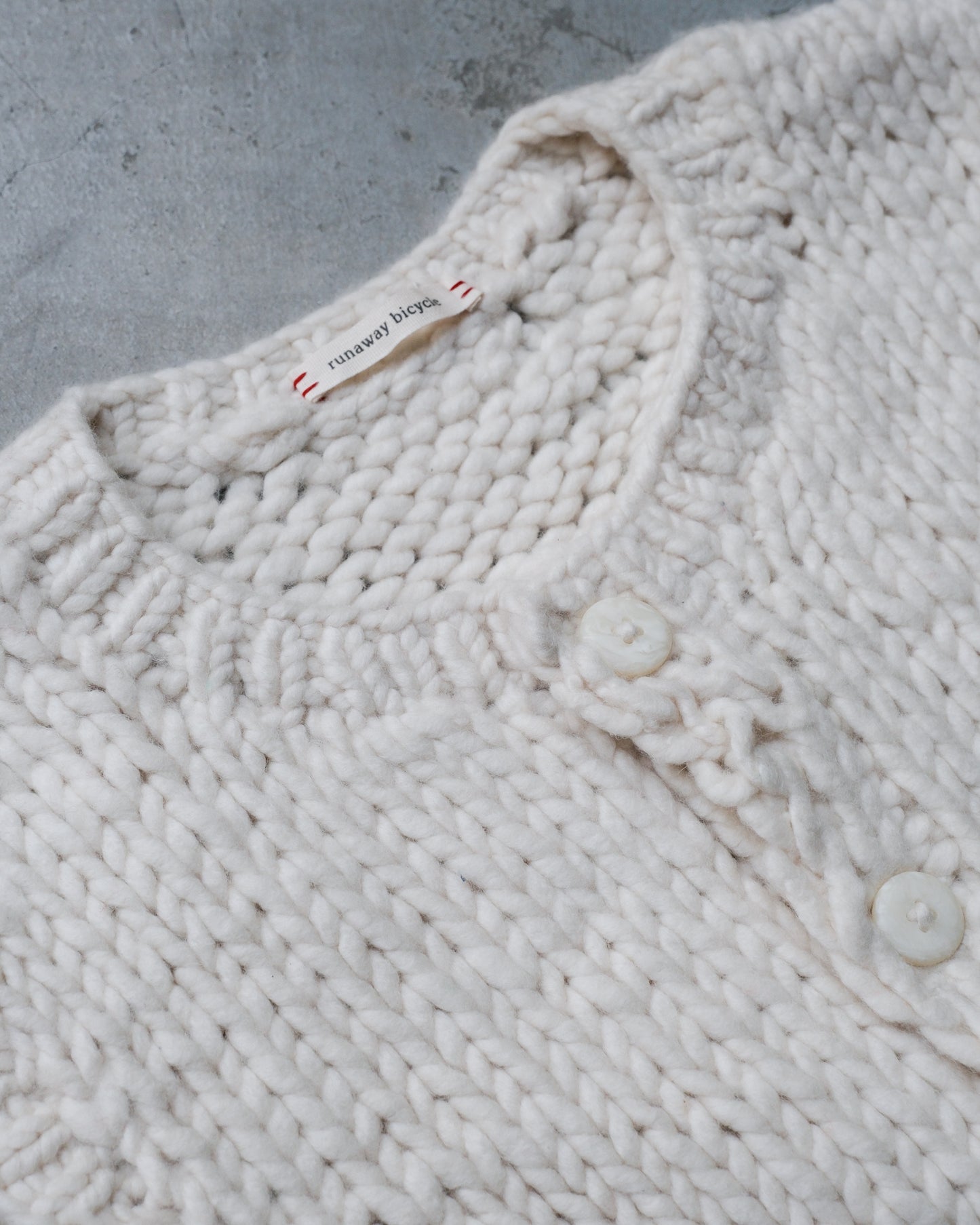 Bobby Ecru Wool Vest