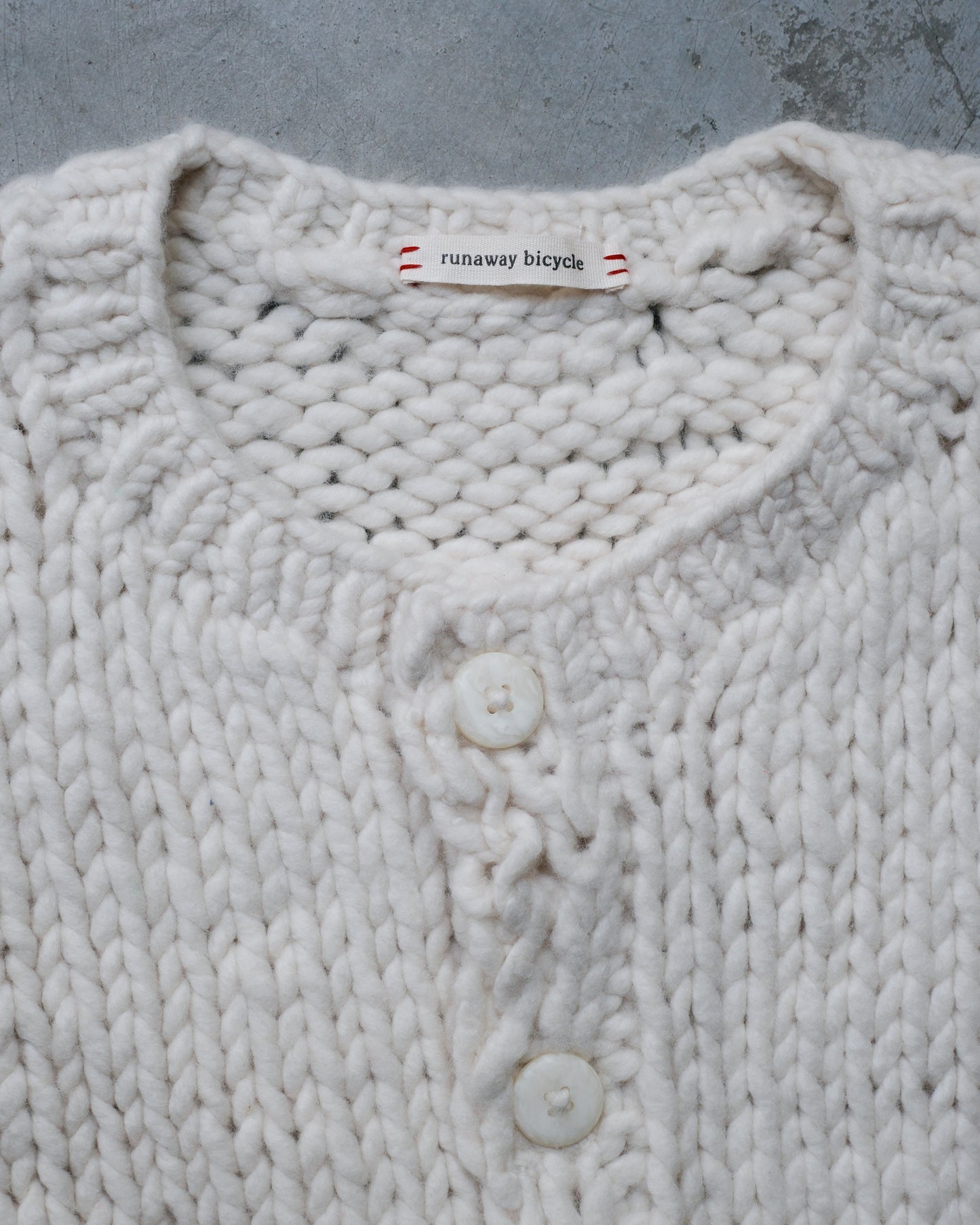 Bobby Ecru Wool Vest