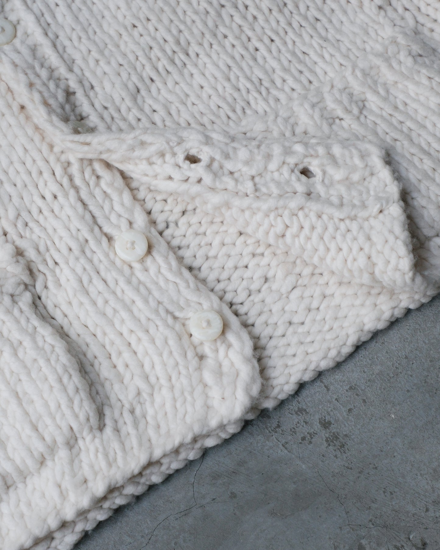 Bobby Ecru Wool Vest