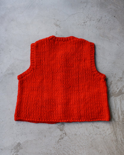Bobby Red Wool Vest