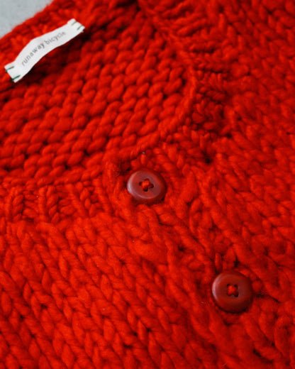 Bobby Red Wool Vest