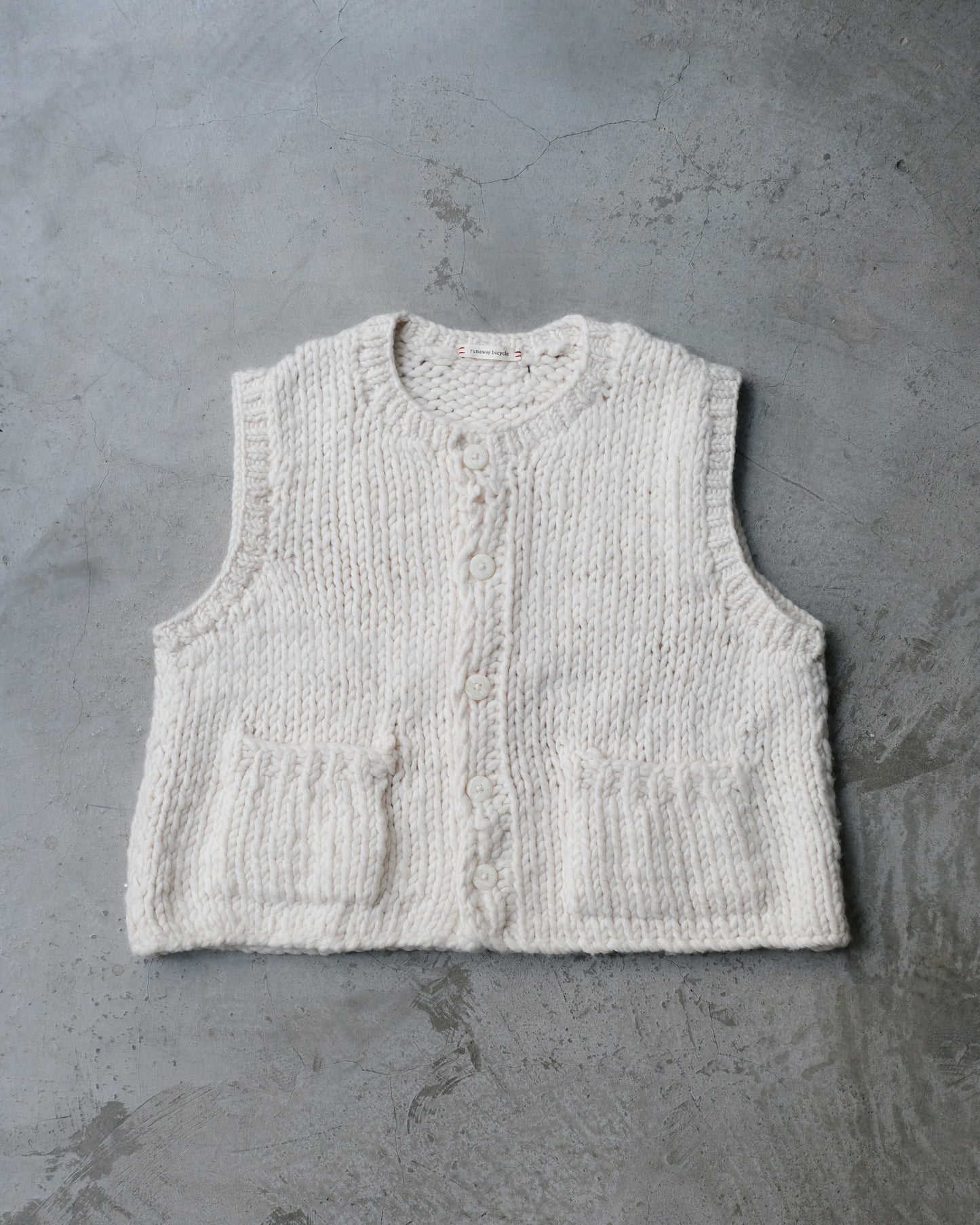 Bobby Ecru Wool Vest