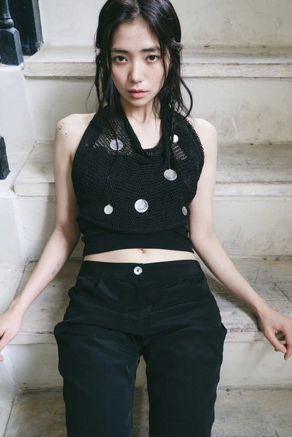 shell knit vest