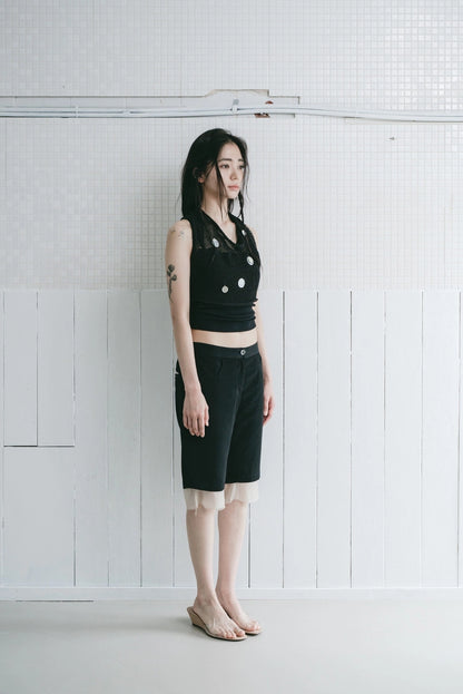 shell knit vest