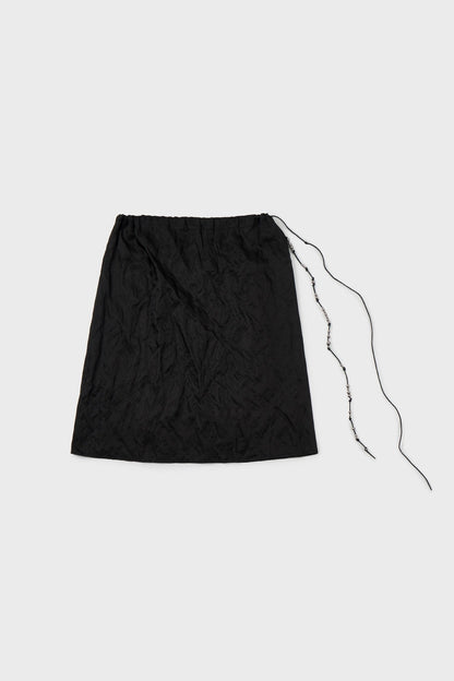 silver bead drawstring skirt
