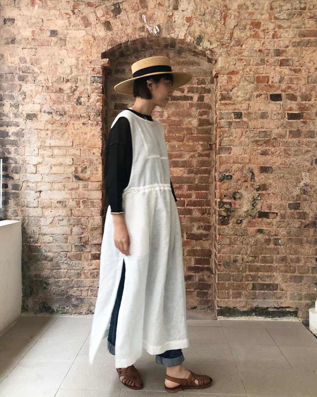 ✨Italian Linen Bib Dress