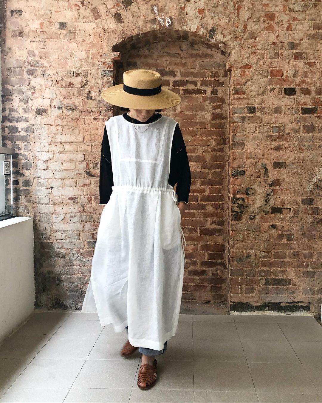 ✨Italian Linen Bib Dress