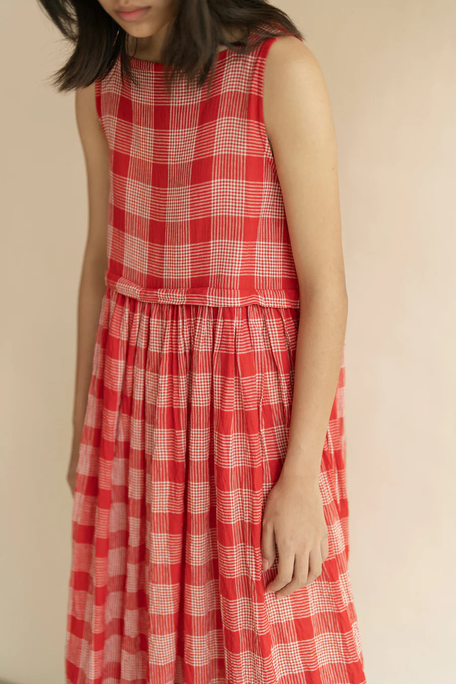 RB| Anna Red Check Dress