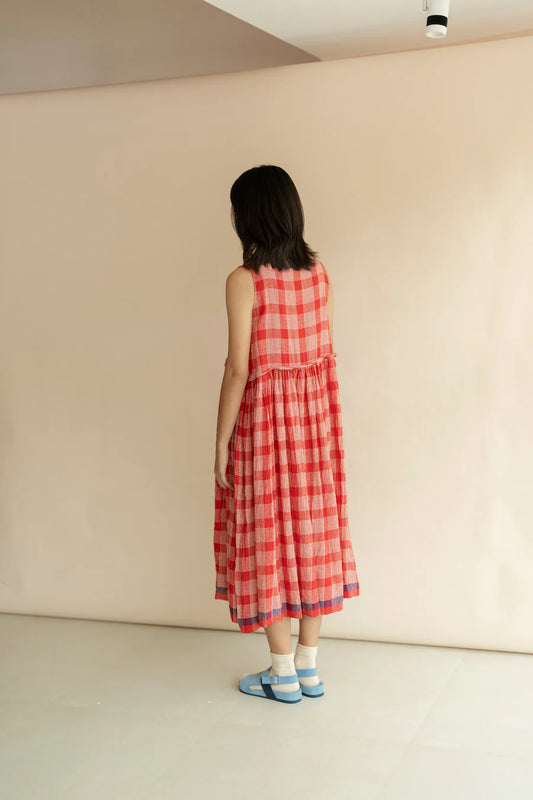 RB| Anna Red Check Dress